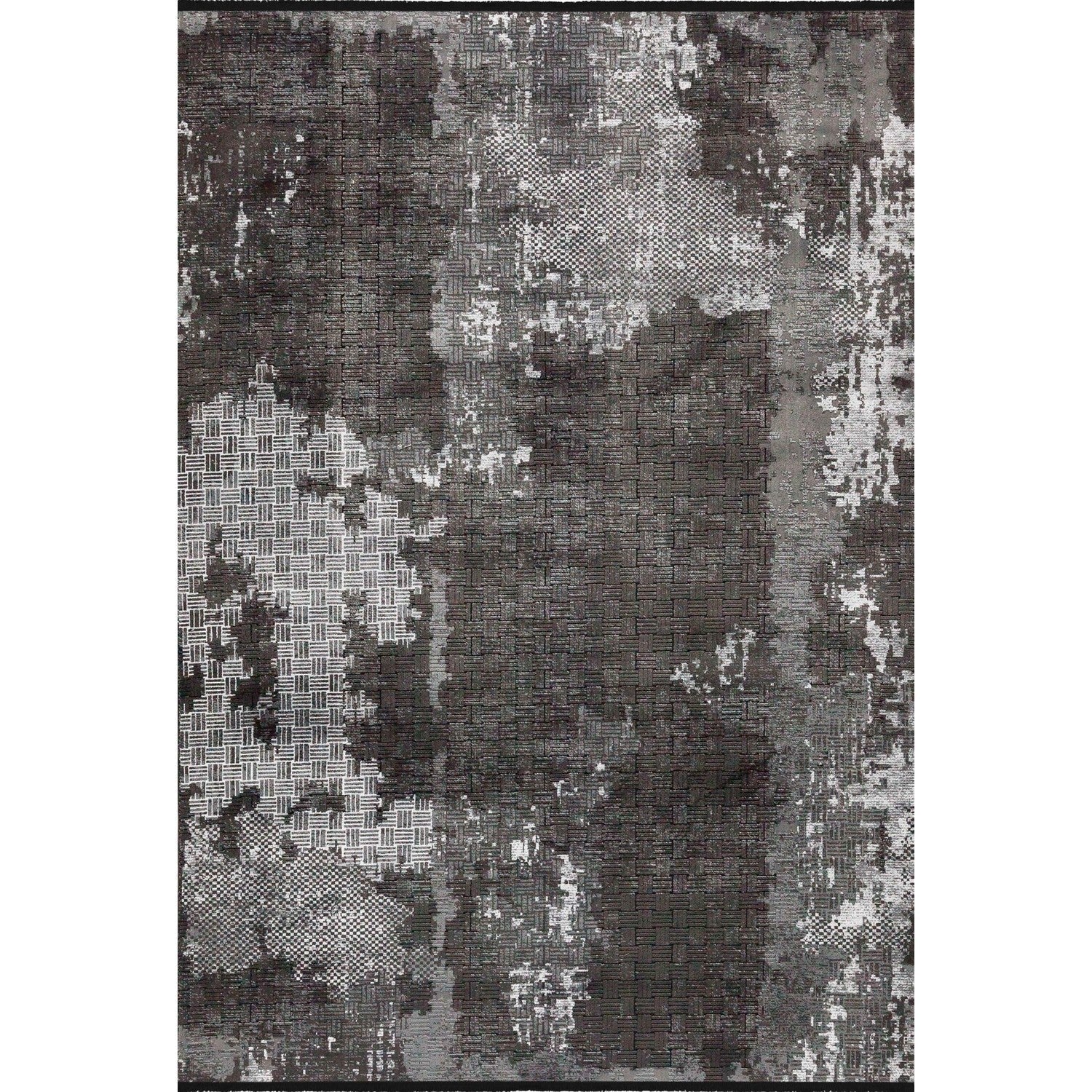 Vloerkleed in donkere industriële stijl - 160x230 cm - Polypropyleen en Polyester